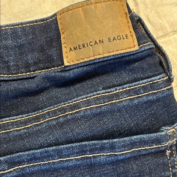 American Eagle Outfitters Women's Deep Indigo Skinny Jeans size 0 - Picture 5 of 6